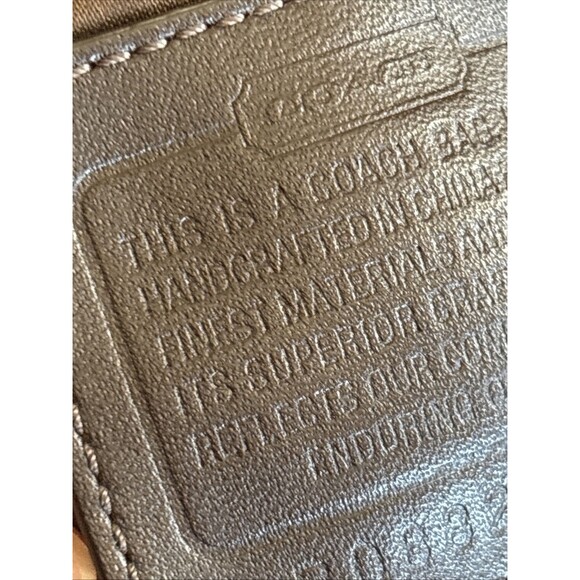 VGUC VTG Coach Ergo Signature Shoulder Hobo Purse Monogram Canvas Leather Brown - Picture 8 of 10